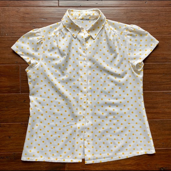 VINTAGE || POLKA DOT BLOUSE - Picture 4 of 7